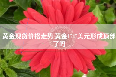 黄金现货价格走势,黄金1747美元形成顶部了吗
