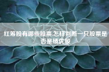 详细阅读:红筹股有哪些股票,怎样判断一只股票是否是绩优股 红筹股有哪些股票,怎样判断一只股票是否是绩优股