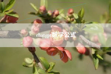 chatgpt数学公式