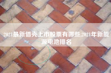 2021最新借壳上市股票有哪些,2021年新能源电池排名