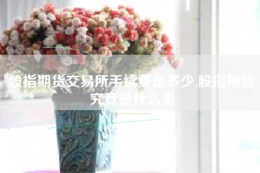 股指期货交易所手续费是多少,股指期货究竟是什么鬼