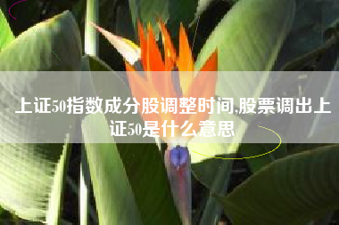 上证50指数成分股调整时间,股票调出上证50是什么意思