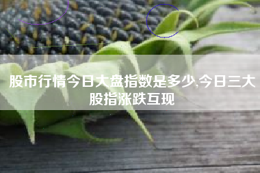 股市行情今日大盘指数是多少,今日三大股指涨跌互现