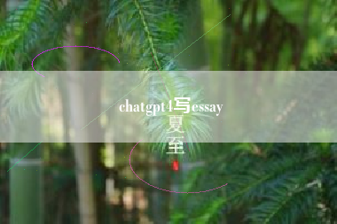 chatgpt4写essay