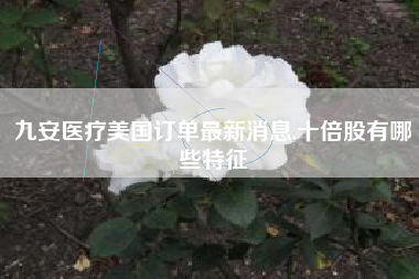 九安医疗美国订单最新消息,十倍股有哪些特征