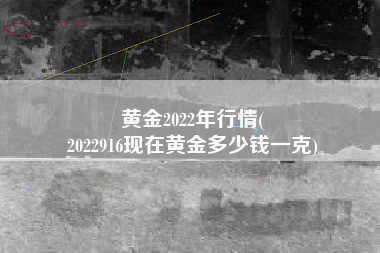 黄金2022年行情(
2022916现在黄金多少钱一克) 黄金2022年行情(
2022916现在黄金多少钱一克)