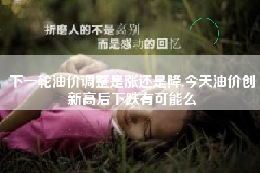下一轮油价调整是涨还是降,今天油价创新高后下跌有可能么