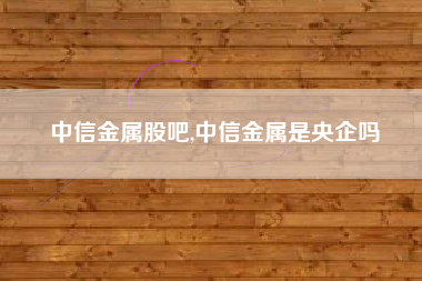 中信金属股吧,中信金属是央企吗