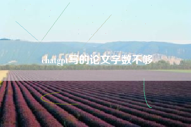 chatgpt写的论文字数不够