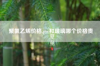 聚氯乙烯价格,pvc和玻璃哪个价格贵