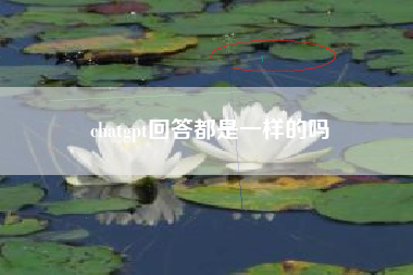 chatgpt回答都是一样的吗
