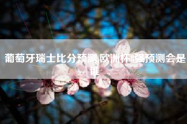 葡萄牙瑞士比分预测,欧洲杯8强预测会是谁