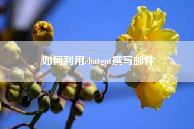 如何利用chatgpt撰写邮件