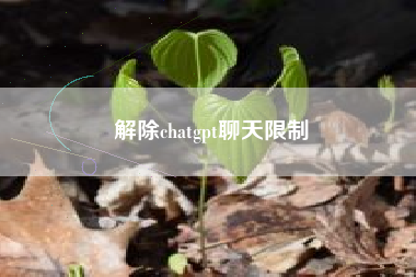 解除chatgpt聊天限制