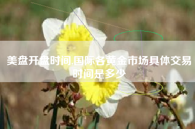 美盘开盘时间,国际各黄金市场具体交易时间是多少