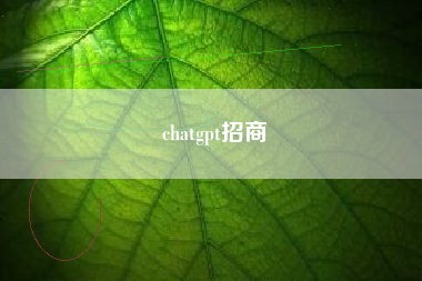chatgpt招商