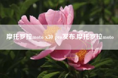 摩托罗拉moto x30 pro发布,摩托罗拉moto