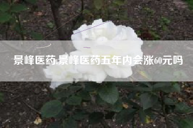 景峰医药,景峰医药五年内会涨60元吗