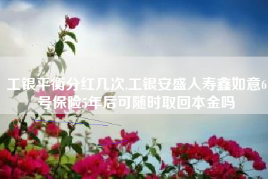 工银平衡分红几次,工银安盛人寿鑫如意6号保险5年后可随时取回本金吗