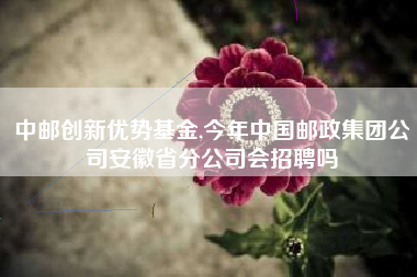 中邮创新优势基金,今年中国邮政集团公司安徽省分公司会招聘吗