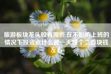 旅游板块龙头股有哪些,在不影响上班的情况下投资点什么能一天赚个二百块钱左右