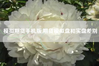 模拟期货手机版,期货模拟盘和实盘差别