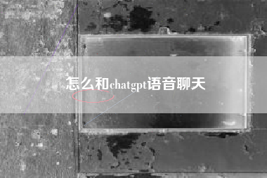 怎么和chatgpt语音聊天