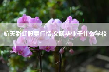 航天彩虹股票行情,文曦毕业于什么学校