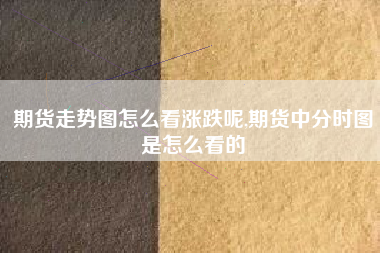 期货走势图怎么看涨跌呢,期货中分时图是怎么看的