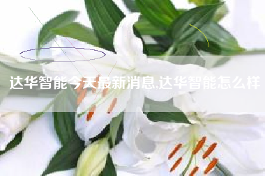 达华智能今天最新消息,达华智能怎么样