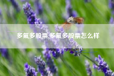 多氟多股票,多氟多股票怎么样