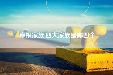 摩根家族,四大家族是哪四个