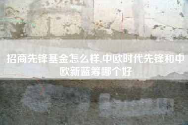 招商先锋基金怎么样,中欧时代先锋和中欧新蓝筹哪个好