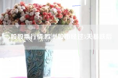 a股股票行情,欧洲股市经过5天暴跌后