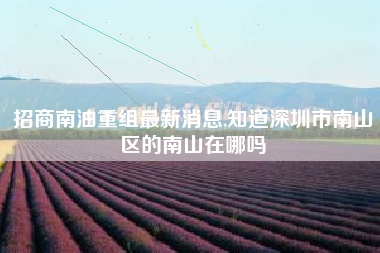 招商南油重组最新消息,知道深圳市南山区的南山在哪吗