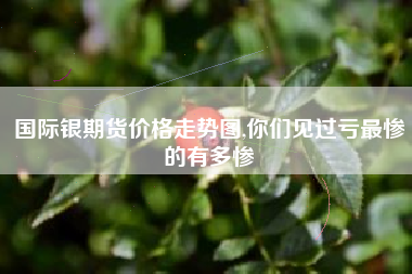 国际银期货价格走势图,你们见过亏最惨的有多惨