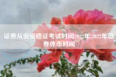 证券从业资格证考试时间2022年,2022年证券休市时间