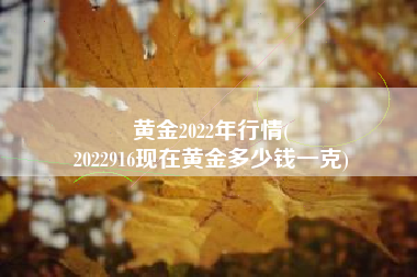 黄金2022年行情(
2022916现在黄金多少钱一克) 黄金2022年行情(
2022916现在黄金多少钱一克)