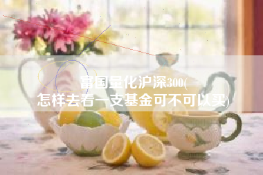 富国量化沪深300(
怎样去看一支基金可不可以买) 富国量化沪深300(
怎样去看一支基金可不可以买)