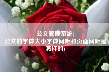 公文管理系统(
公文的字体大小字体间距和页面间距是怎样的) 公文管理系统(
公文的字体大小字体间距和页面间距是怎样的)