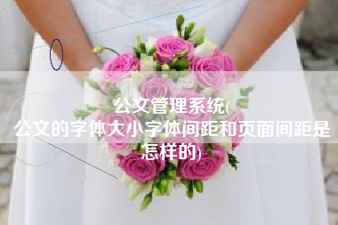 公文管理系统(
公文的字体大小字体间距和页面间距是怎样的) 公文管理系统(
公文的字体大小字体间距和页面间距是怎样的)