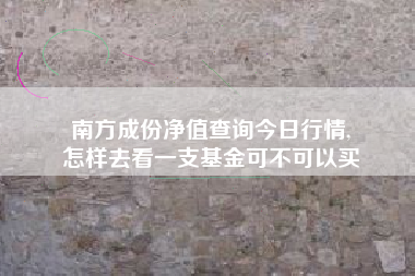 南方成份净值查询今日行情,
怎样去看一支基金可不可以买 南方成份净值查询今日行情,
怎样去看一支基金可不可以买
