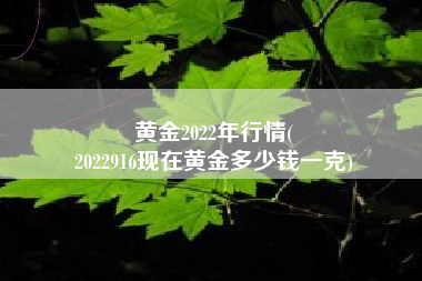 黄金2022年行情(
2022916现在黄金多少钱一克) 黄金2022年行情(
2022916现在黄金多少钱一克)