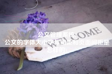 公文管理系统(
公文的字体大小字体间距和页面间距是怎样的) 公文管理系统(
公文的字体大小字体间距和页面间距是怎样的)
