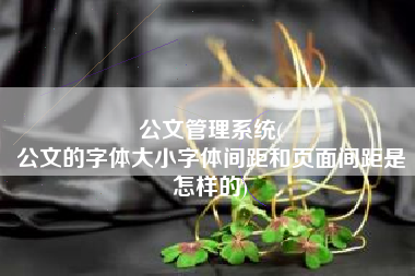 公文管理系统(
公文的字体大小字体间距和页面间距是怎样的) 公文管理系统(
公文的字体大小字体间距和页面间距是怎样的)