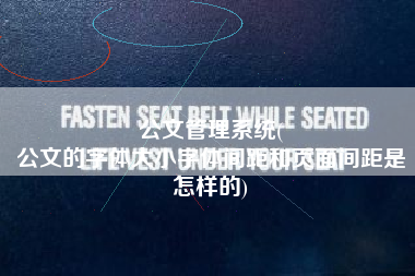 公文管理系统(
公文的字体大小字体间距和页面间距是怎样的) 公文管理系统(
公文的字体大小字体间距和页面间距是怎样的)