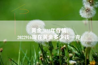 黄金2022年行情(
2022916现在黄金多少钱一克) 黄金2022年行情(
2022916现在黄金多少钱一克)