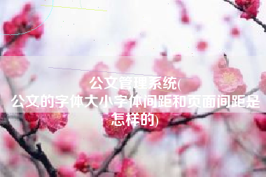 公文管理系统(
公文的字体大小字体间距和页面间距是怎样的) 公文管理系统(
公文的字体大小字体间距和页面间距是怎样的)
