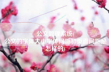 公文管理系统(
公文的字体大小字体间距和页面间距是怎样的) 公文管理系统(
公文的字体大小字体间距和页面间距是怎样的)